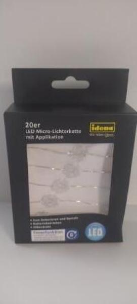 Idena Micro Lichterkette Schneeflocke